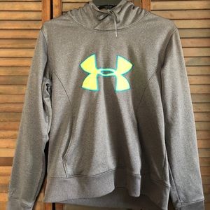 Comfy grey under armour hoodie